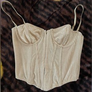 Urban Outfitters Velvet Corset Top